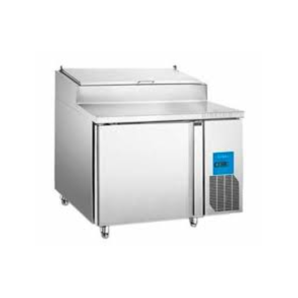 MESA PARA PREPARACIÓN DE PIZZAS DE 1 PUERTA DE 310 LTS